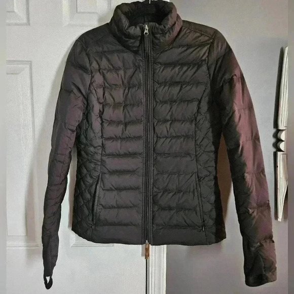 Express Jackets & Blazers - Express Full Zip Puffer Jacket Coat w/ Thumb Holes Women (L)